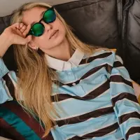 Очки солнцезащитные &laquo;OneSun. Панто&raquo;, uv 400, линза 4.7&times;4.1 см, синие