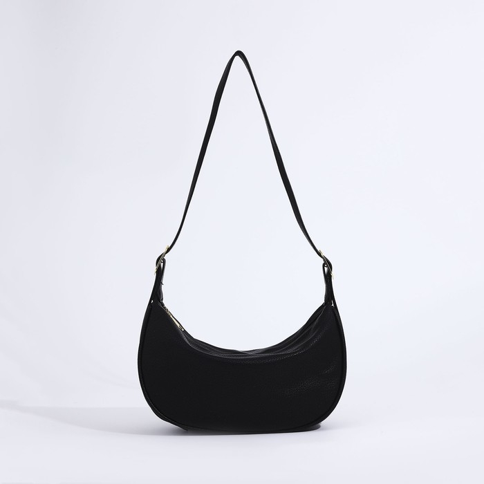 Сумка-багет на молнии, цвет чёрный Сумка-багет на молнии, цвет чёрный