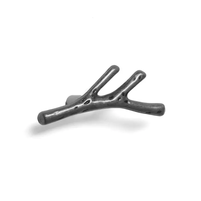 Ручка-кнопка CAPPIO &laquo;Ветка&raquo;, цвет старинное серебро