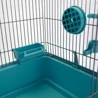 Клетка для птиц &laquo;Пижон&raquo;, разборная, 42&times;30&times;62.7 см, укомплектованная, бирюзовая