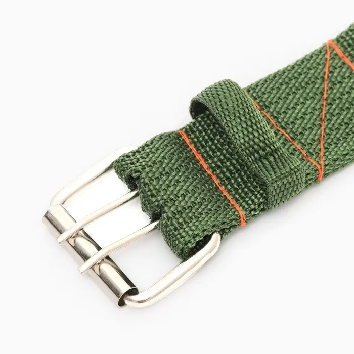 Ошейник четырехслойный, 80&times;4.9 см, ОШ 65-75 см, полиэстер, зелёный