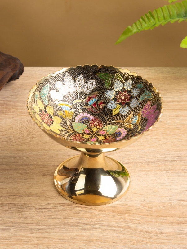 Креманка  Креманка "Разноцветье" латунь 14х14х10,5 см