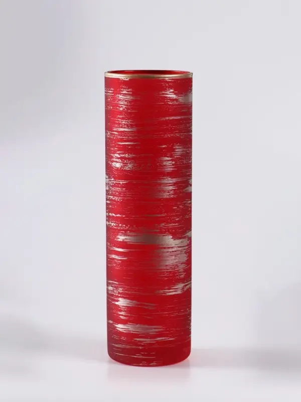 Ваза «Эстетика», рубин, h=26 см, стекло, красная