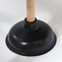 Вантуз с длинной ручкой, d=13.5 см, длина ручки 41 см, чёрный