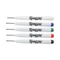 Набор маркеров ТУНДРА, разноцветные, удлиненный наконечник, 1 мм, 5 шт.