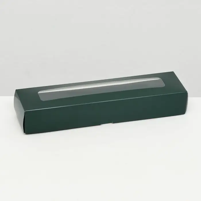 Коробка для 5 конфет, зелёный, 22×5.5×3.5 см Коробка для 5 конфет, зелёный, 22×5.5×3.5 см