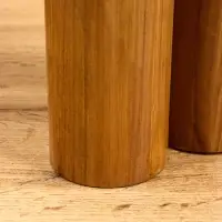 Свеча в бамбуке тройная, 14×15×30 см, 100 мл, бежевая