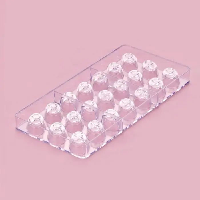 Форма для конфет и шоколада KONFINETTA &laquo;Бесконечность&raquo;, 27.5&times;17.5&times;2.5 см, 21 ячейка 3.5&times;2&times;1.2 см, пластик, прозрачная