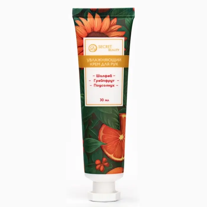 Крем для рук «Подсолнух, шалфей, грейпфрут» увлажняющий, 30 мл Крем для рук «Подсолнух, шалфей, грейпфрут» увлажняющий, 30 мл