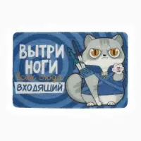 Коврик придверный &laquo;Вытри ноги&raquo;, 38&times;58 см