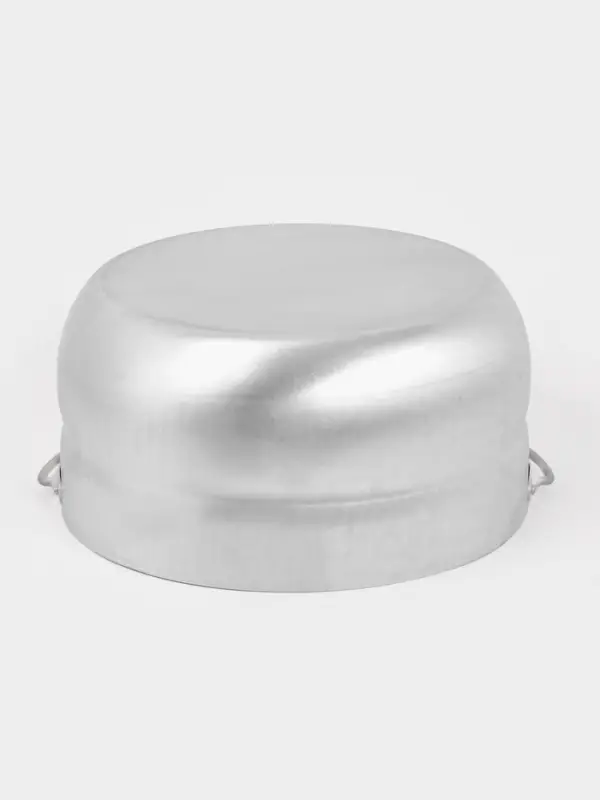 Котелок туристический, 10 л, d=30 см, h=15.5 см, металлическая ручка и крышка, алюминий марки А5, толщина 1.8 мм