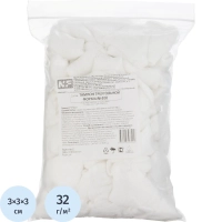 Тампоны марлевые, треуг, н/ст, пл.32, 3х3х3 см, 100шт/уп