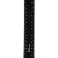 Линейка 20 см ErichKrause Classic, черная, флоупак