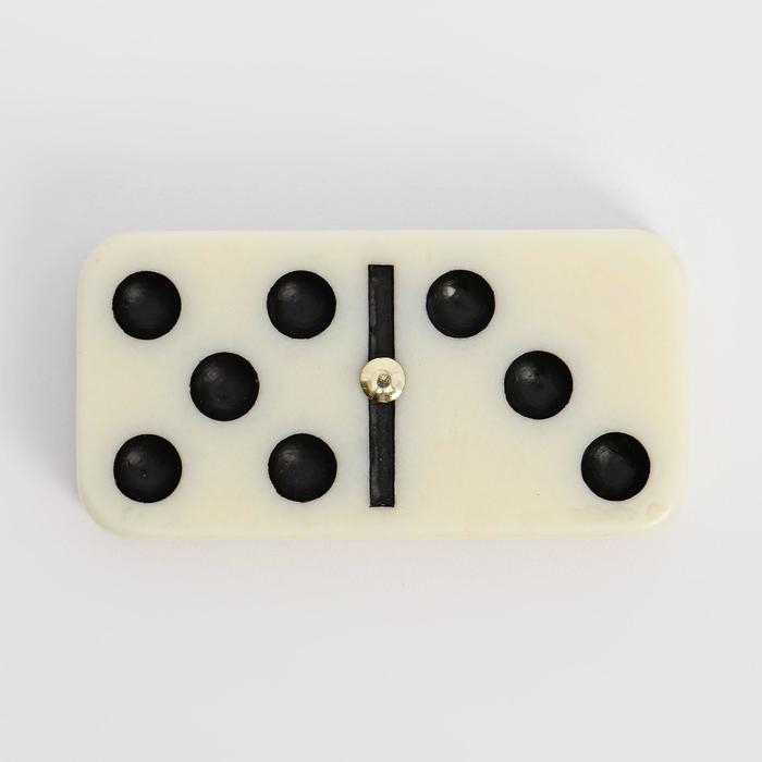 Домино настольная игра  Домино настольная игра "Резное", 28 шт, костяшка 5 х 2.5 см, 12 х 20 см