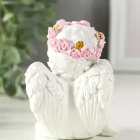 Сувенир полистоун свет "Ангел - воздушный поцелуй в форме сердца" белый 6,8х6х7,3 см Сувенир полистоун свет "Ангел - воздушный поцелуй в форме сердца" белый 6,8х6х7,3 см