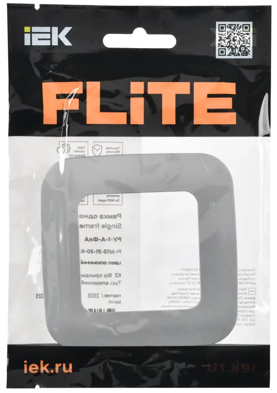 FLITE ARTISTIC Рамка 1-местная РУ-1-А-ФлА алюминий IEK