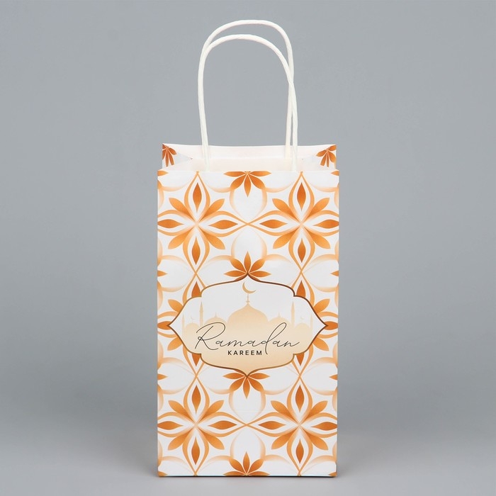 Пакет подарочный крафтовый «Рамадан» , Ramadan kareem, 12 х 21 х 9 см Пакет подарочный крафтовый «Рамадан» , Ramadan kareem, 12 х 21 х 9 см