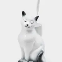 Подставка под ёрш &laquo;Кошка&raquo; с ёршиком, 20&times;18&times;37 см