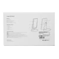 Зеркало с подсветкой KZ-06, 26.5&times;16&times;12 см, 22 диода, сенсорная кнопка, белое
