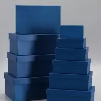 Набор подарочных коробок 10 в 1 &laquo;Синий&raquo;, 30&times;19&times;12 - 12&times;6.5&times;4 см