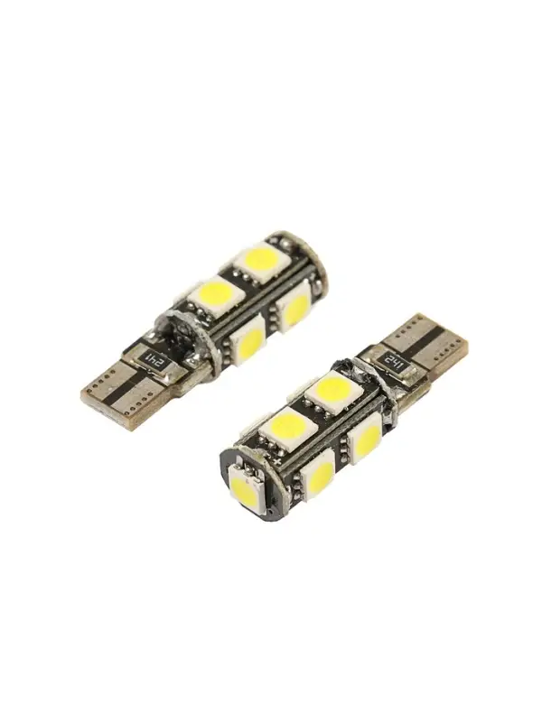 Светодиодная автомобильная лампа Cartage, T10 W5W, 12 В, 9 SMD-5050, 2 шт., свет белый