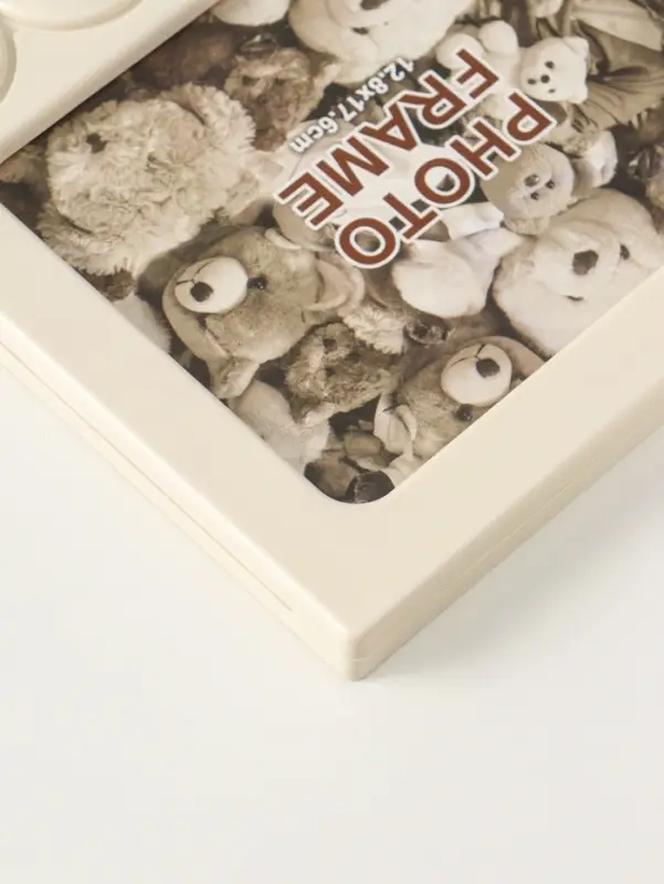 Фоторамка пластик 13х18 см "Мишутка в грузовичке" бело-бежевый 3х29,5х19,3 см