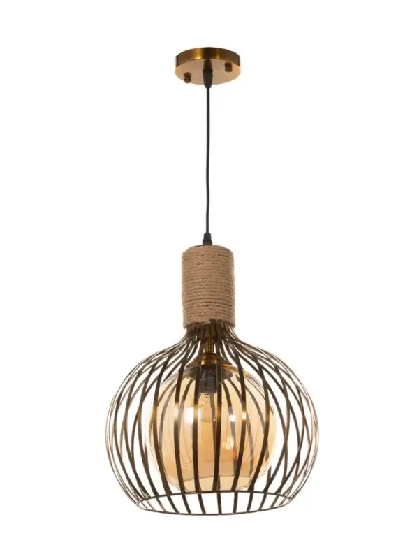 Светильник &laquo;Клубок&raquo; 1&times;40 Вт Е27 медь 28&times;28&times;28 см