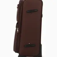 Чемодан на колёсах TEXTURA, с увеличением, кодовый замок, 42&times;26&times;68 см, 24", коричневый