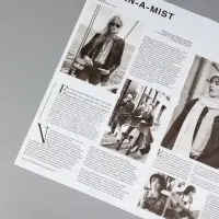 Пленка флористическая "Газета моды" 65мкм, св. голубая, 50х57 &plusmn;1см