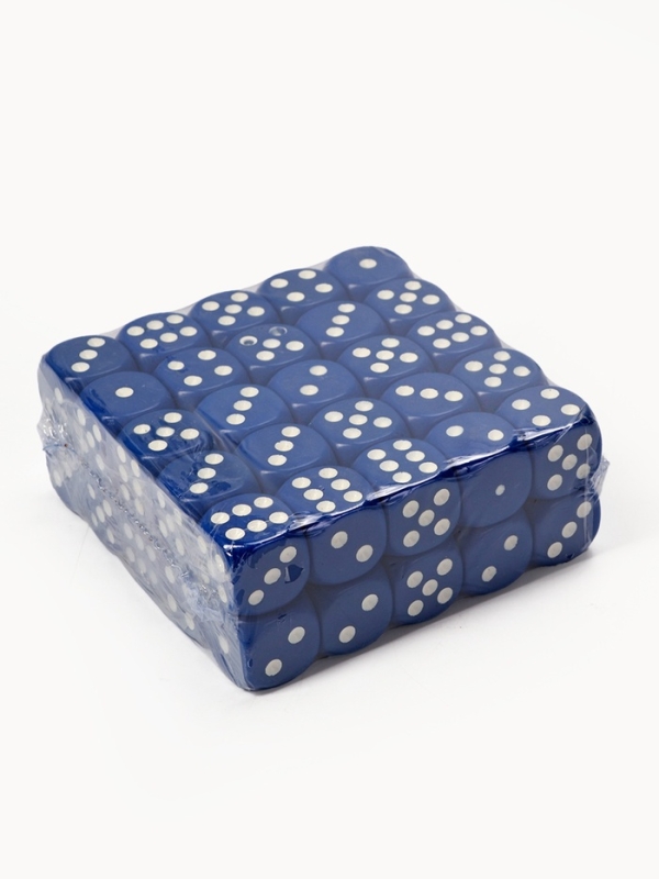 Кости игральные, 1.6 х 1.6 см, набор 50 шт, синие Кости игральные, 1.6 х 1.6 см, набор 50 шт, синие
