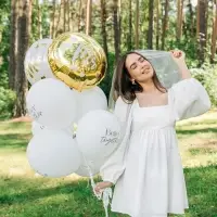 Воздушные шары латексные 12" «Свадьба», 5 шт.