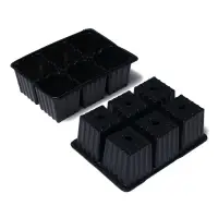 Мини - парник для рассады, 57&times;18&times;12 см, 3 вставки, 18 ячеек по 125 мл, пластик, Greengo