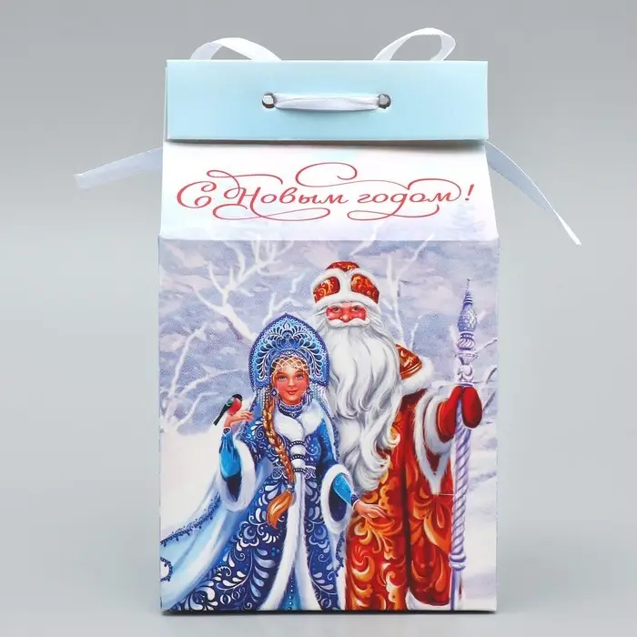 Упаковка для кондитерских изделий «С Новым годом!», 8×10×16 см Упаковка для кондитерских изделий «С Новым годом!», 8×10×16 см