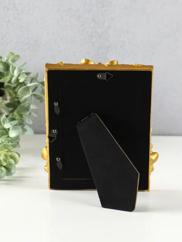 Фоторамка полистоун 10х15 см Фоторамка полистоун 10х15 см "Ангелы с бантом" бронза 20х16,5х2,5 см