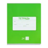 Тетради 10 штук, 24 листа в клетку &laquo;Однотонная Новая&raquo;, обложка мелованная бумага, ВД-лак, блок офсет, 5 видов по 2 шт.