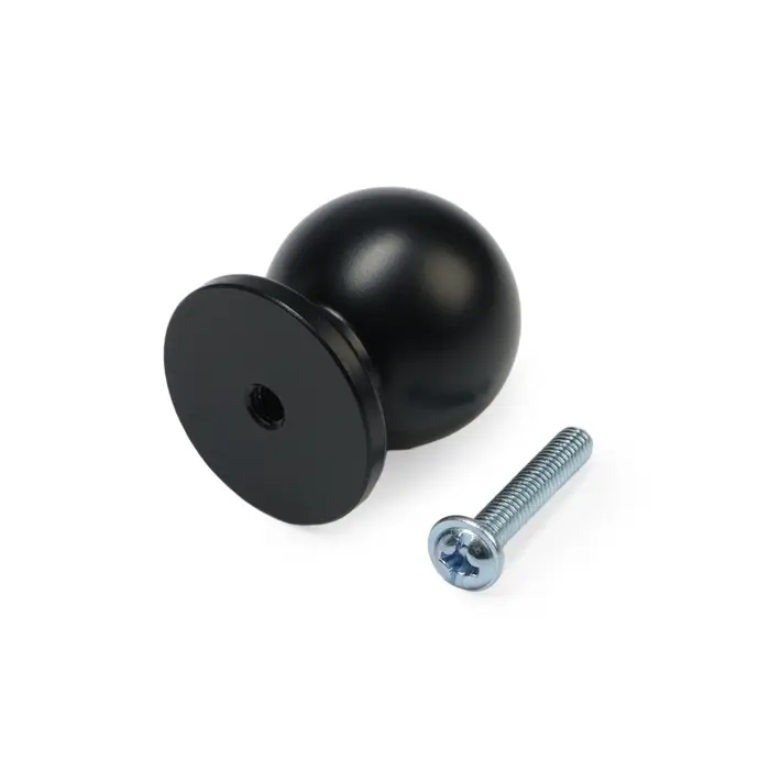 Ручка-кнопка CAPPIO RK146, d=25 мм, цвет черный