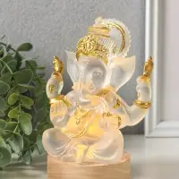 Фигурка светящаяся &laquo;Ганеша&raquo;, акрил, от USB, 8&times;10.8&times;14.5 см