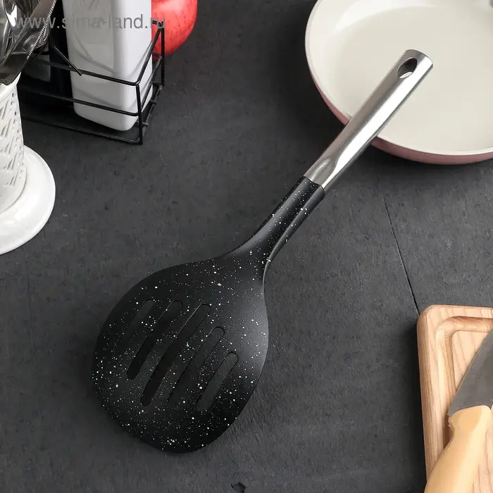 Шумовка Доляна «Синара», 35 см, цвет металлик Шумовка Доляна «Синара», 35 см, цвет металлик