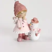 Фигурка &laquo;Девочка со снеговиком&raquo;, 5.2&times;6&times;11.5 см