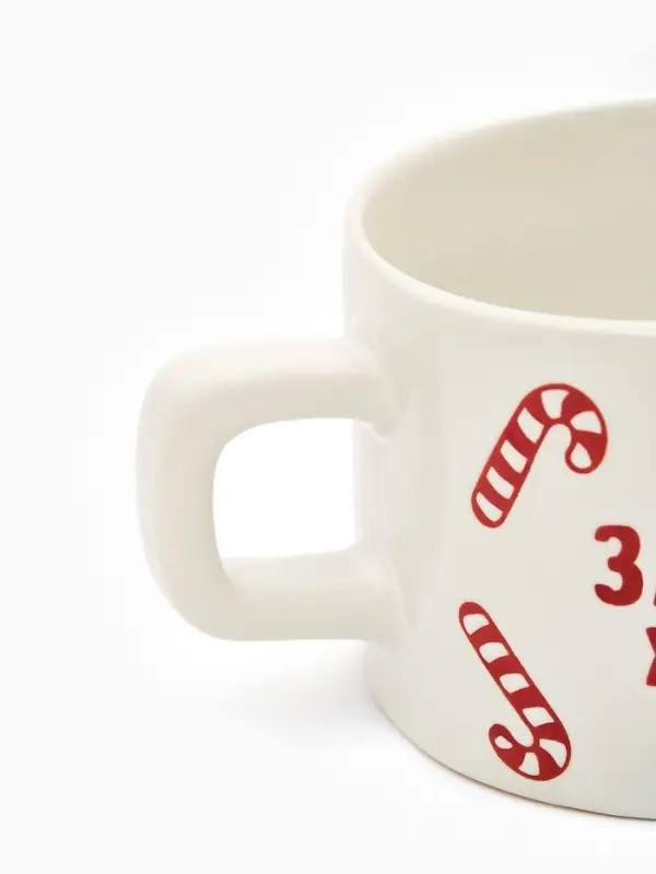 Кружка керамическая новогодняя «Загадай желание», 320 мл, ручная работа