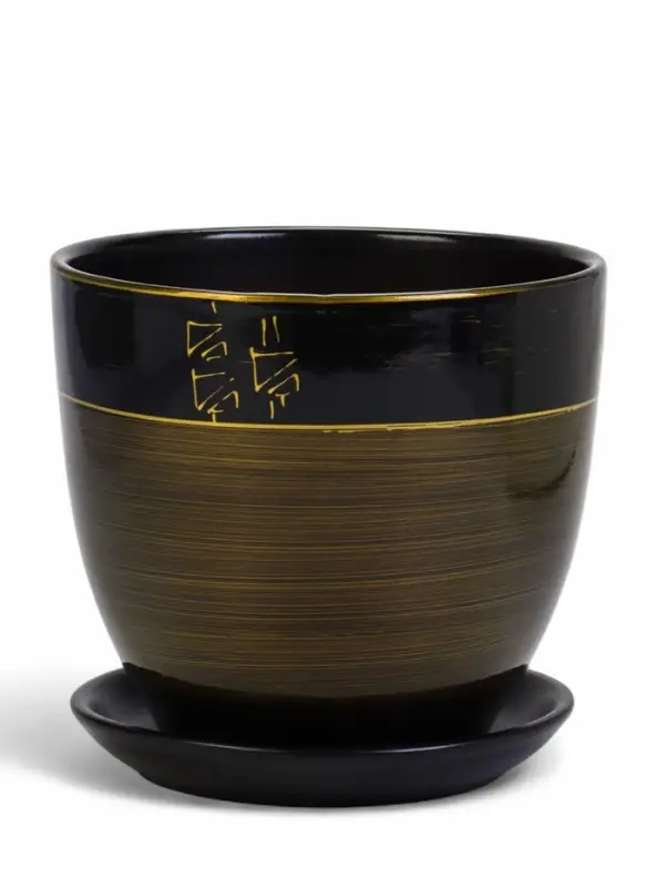 Набор горшков цветочный поддоном 4 шт 0,4 / 1 / 2,5 / 5 л керамика, Мираж Набор горшков цветочный поддоном 4 шт 0,4 / 1 / 2,5 / 5 л керамика, Мираж