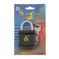 Замок навесной, 40 мм, влагозащищенный, короткая дужка, 3 ключа