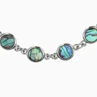 Браслет цепочка &laquo;Галиотис. Круг&raquo;, L=15 см, + удлинитель 5 см, цвет серебро, разноцветный
