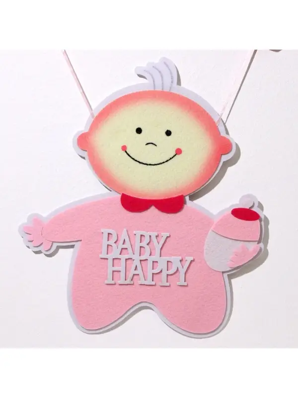 Украшение на гендер пати &laquo;Подвеска Baby Happy Girl&raquo;, 32&times;32&times;52 см