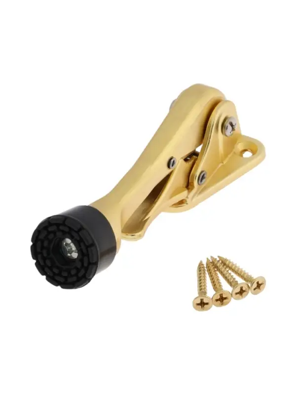 Фиксатор дверной LOCKLAND “козья ножка”, с автоподъемом, цвет золото Фиксатор дверной LOCKLAND “козья ножка”, с автоподъемом, цвет золото