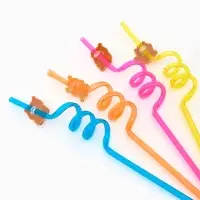 Трубочки для коктейля "Капибары" набор 4 шт