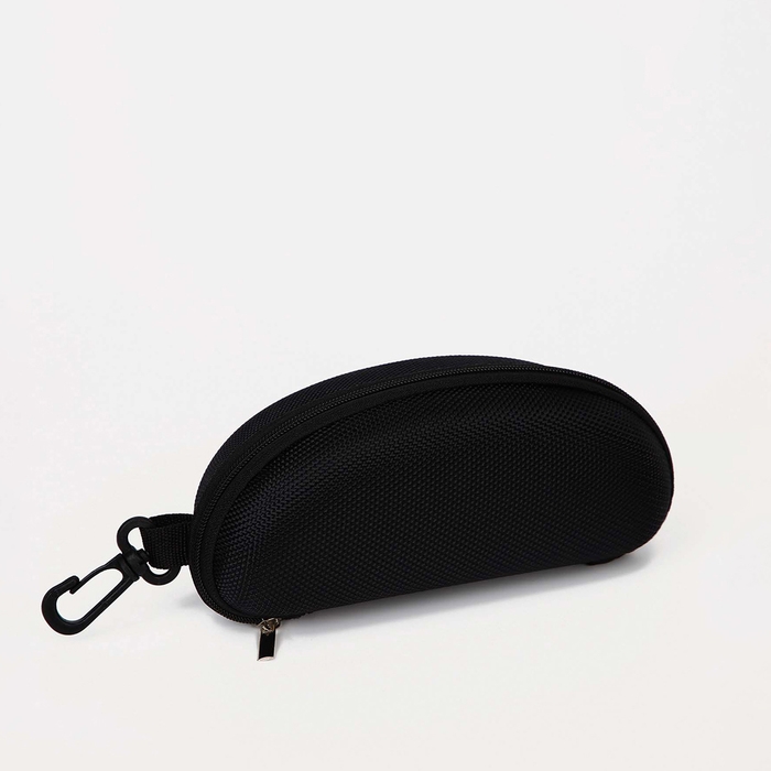 Футляр для очков на молнии, длина 17 см, цвет чёрный Футляр для очков на молнии, длина 17 см, цвет чёрный