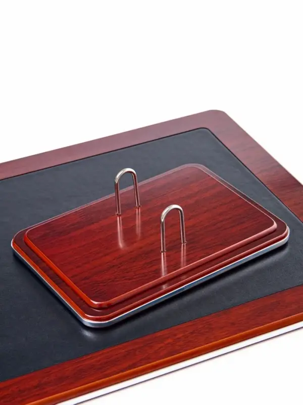 Набор настольный 7 в1 (карандашница, подставка для ручек, визитница, часы Д-009, этажерка, нож, подставка)