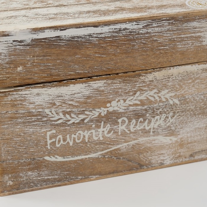 Шкатулка дерево  Шкатулка дерево "Прямоугольная" выбеленная 13.6х18х13.6 см