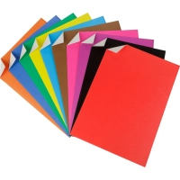 Картон цветной 50л 10цвет А4 мелов Отличник, пакет